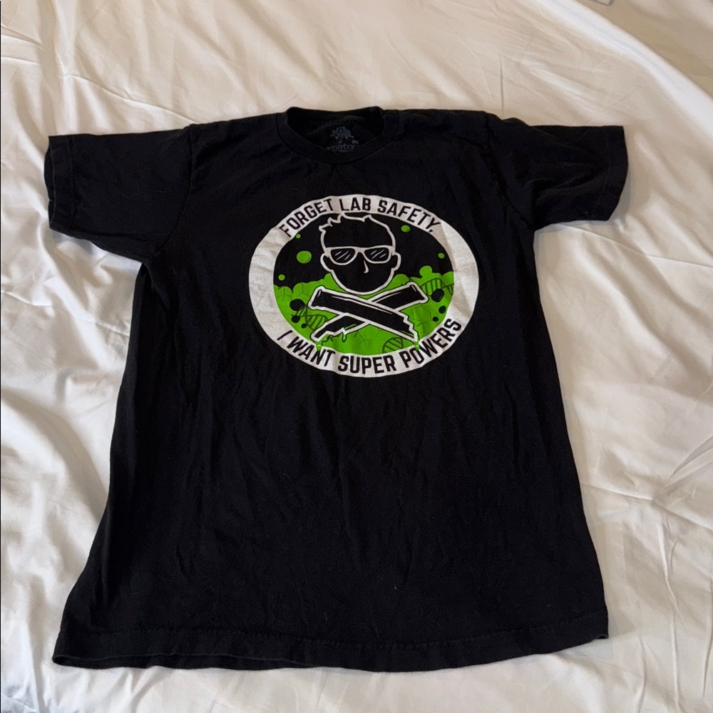 Arbor Black T-Shirt with Science Graphic